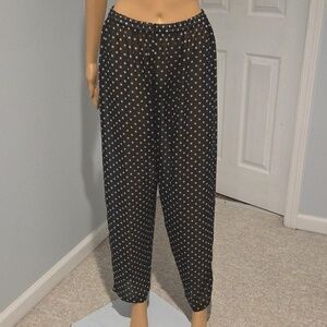 Vintage Black Sheer Silk Pants